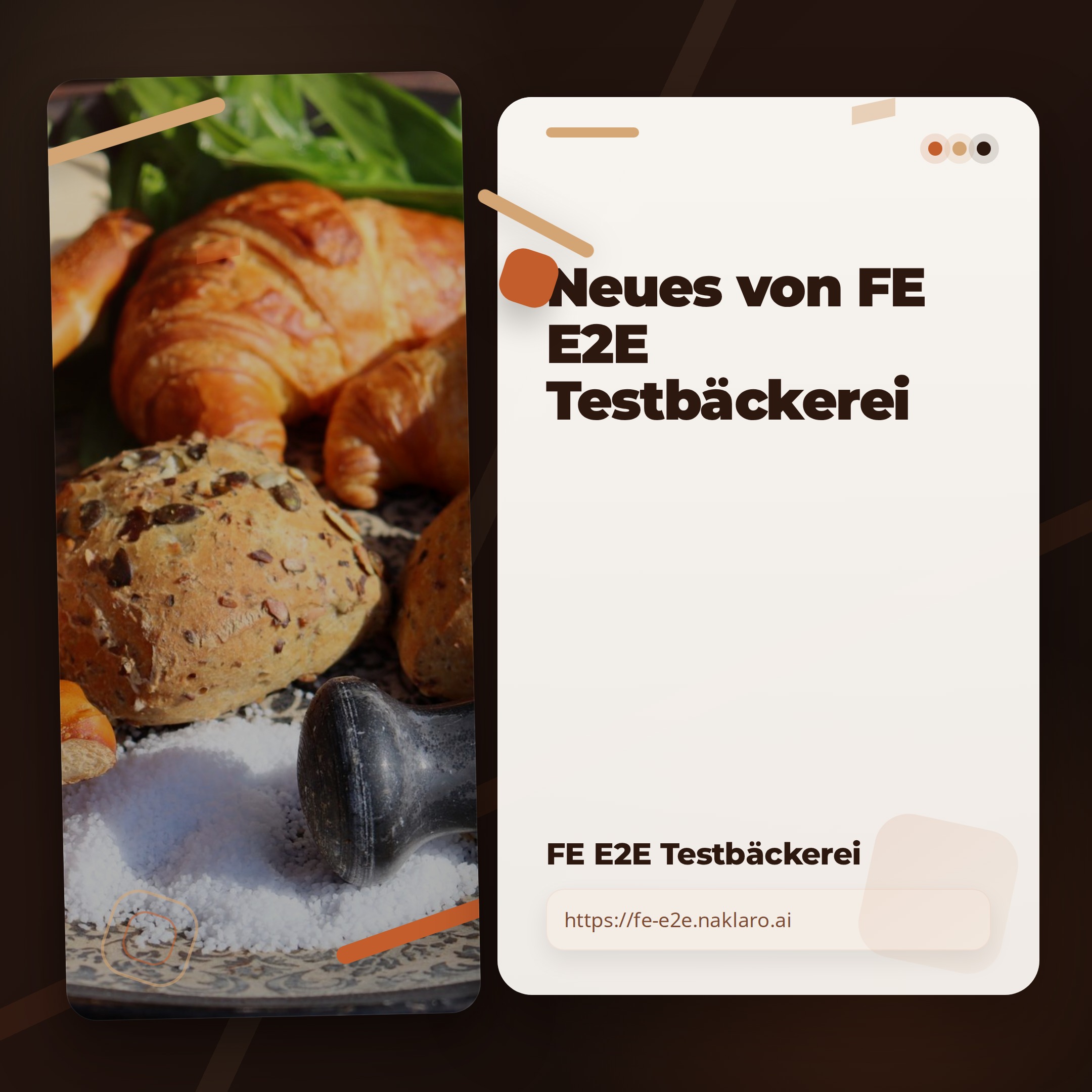 Frisches Gebäck aus der Werkstatt